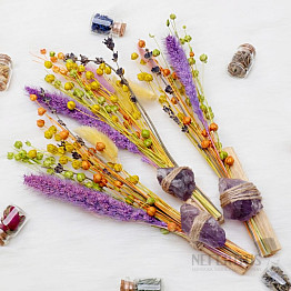 Ostara bundle with palo santo and amethyst Spring Awakening