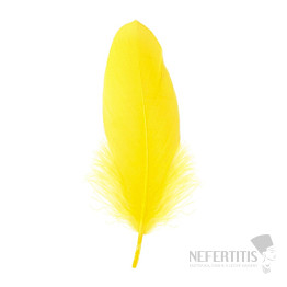 Goose feather for smoking yellow 16 cm