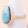 Larimar prsten stříbro Ag 925 LOT306