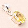 Topaz žlutý Lemon přívěsek stříbro Ag 925 93066